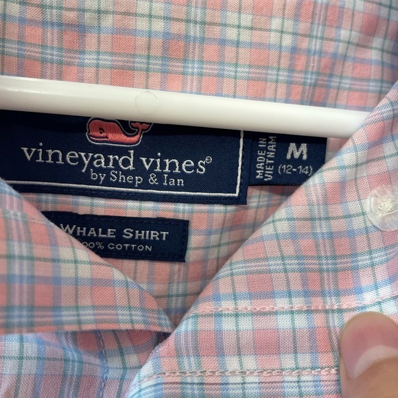 Vineyard Vines Light Blue/Pink Casual Button Down Shirt boys 12-14 M Bundle - Picture 5 of 10